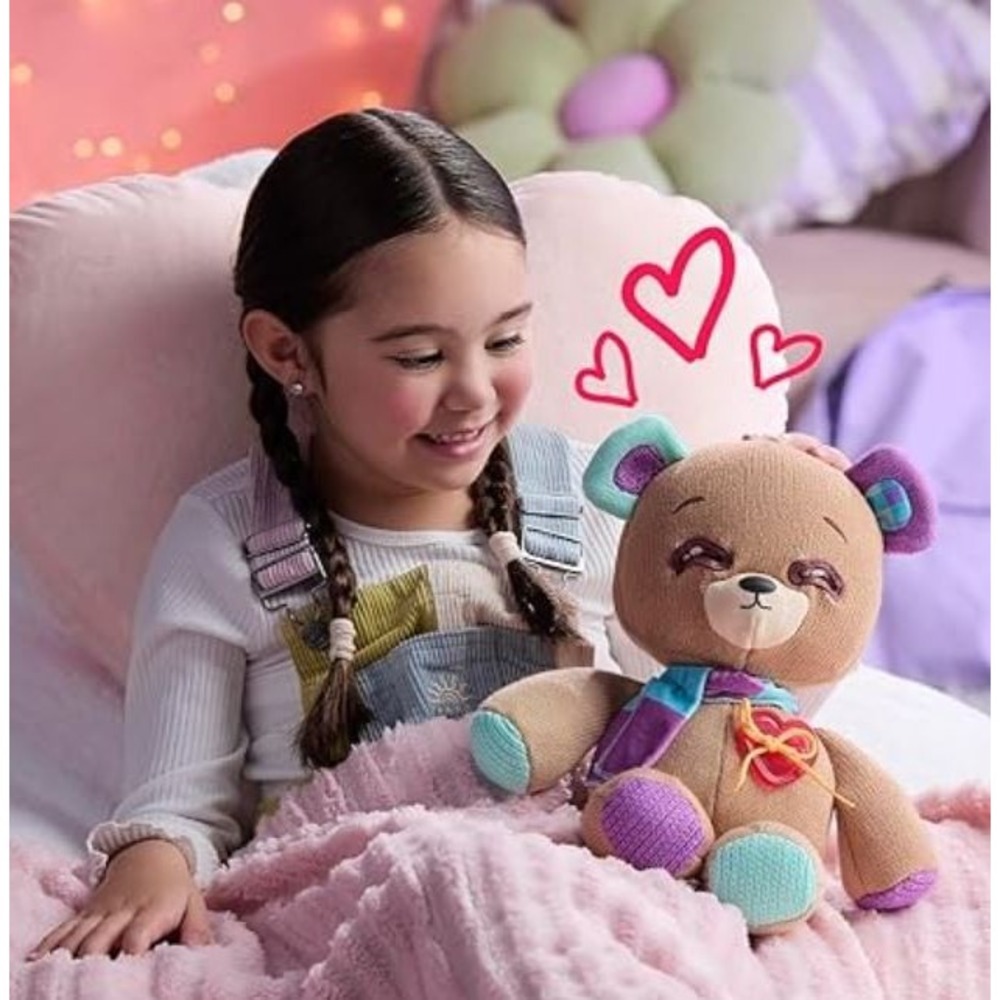 Interactive 14" Plush Magical Expressive Button Eyes Happy, Sad, Winks & Blinks - Picture 3 of 8